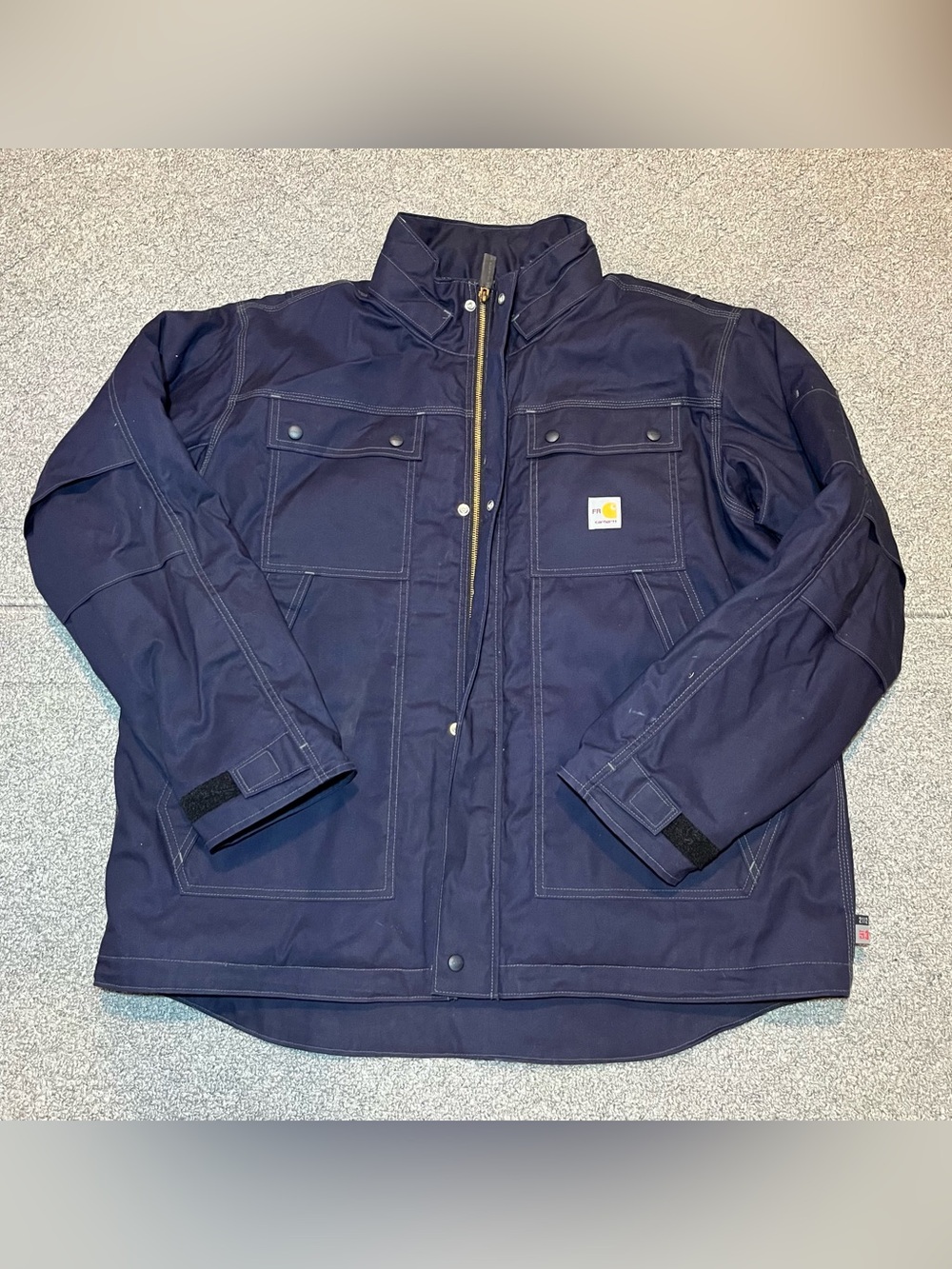 Carhartt Flame Resistant Full Swing Quick Duck Insulated Coat Mens XL Blue NWT